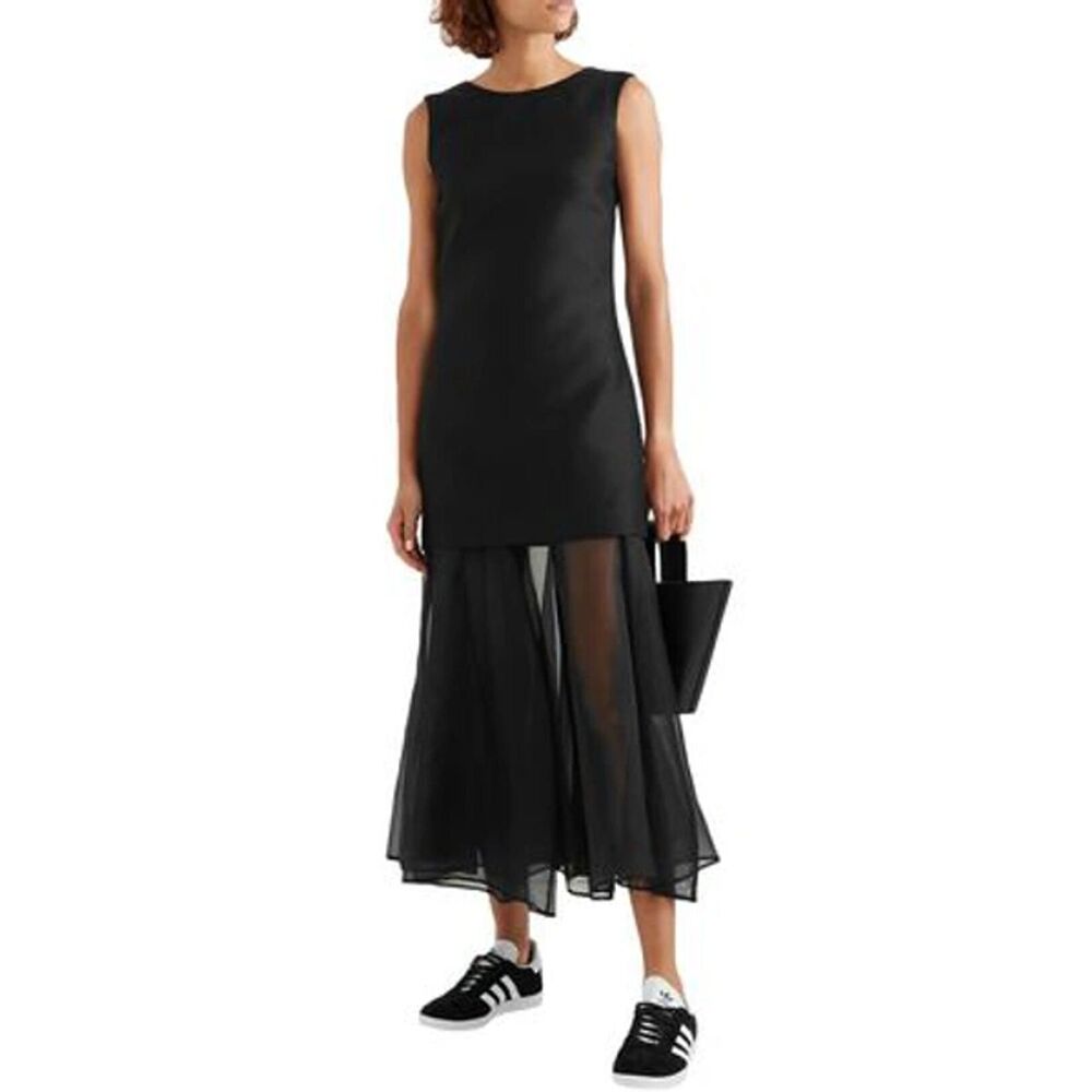 Maggie Marilyn Organza Boatneck Dress